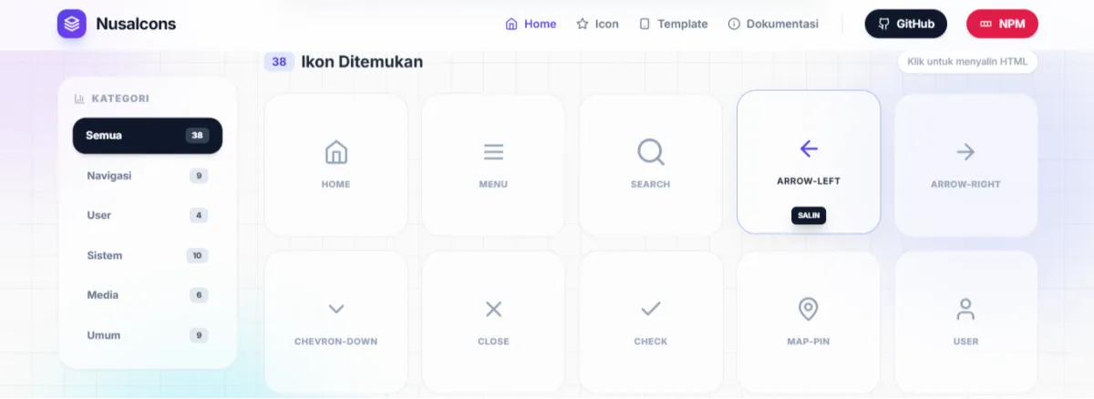 Ilustrasi Pustaka Ikon Premium Open-Source Hasil Karya Developer Indonesia untuk Solusi Multi-Platform