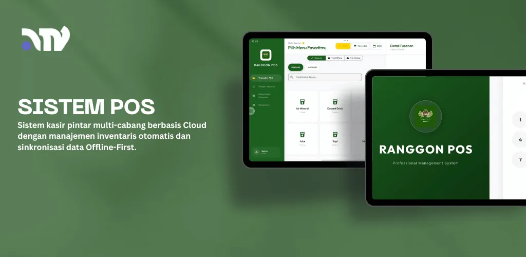 Tampilan antarmuka Ranggon POS