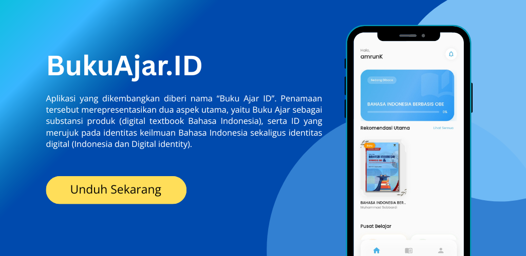 Tampilan antarmuka BukuAjar.ID